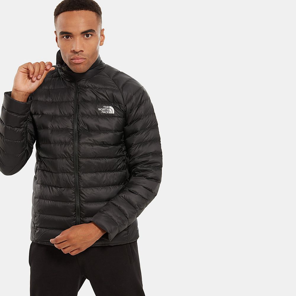 The North Face Insulated Jacket Mens Australia - The North Face Trevail Packable Black Hiking (TPB-4